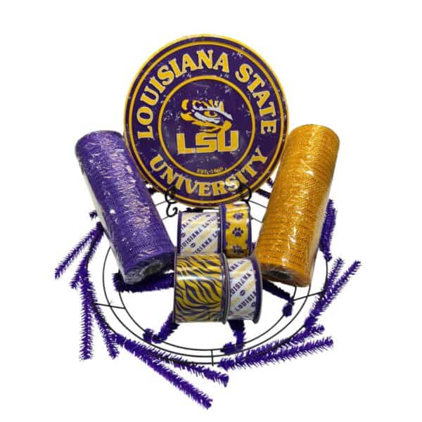 LSU Tigers Wreath Kit