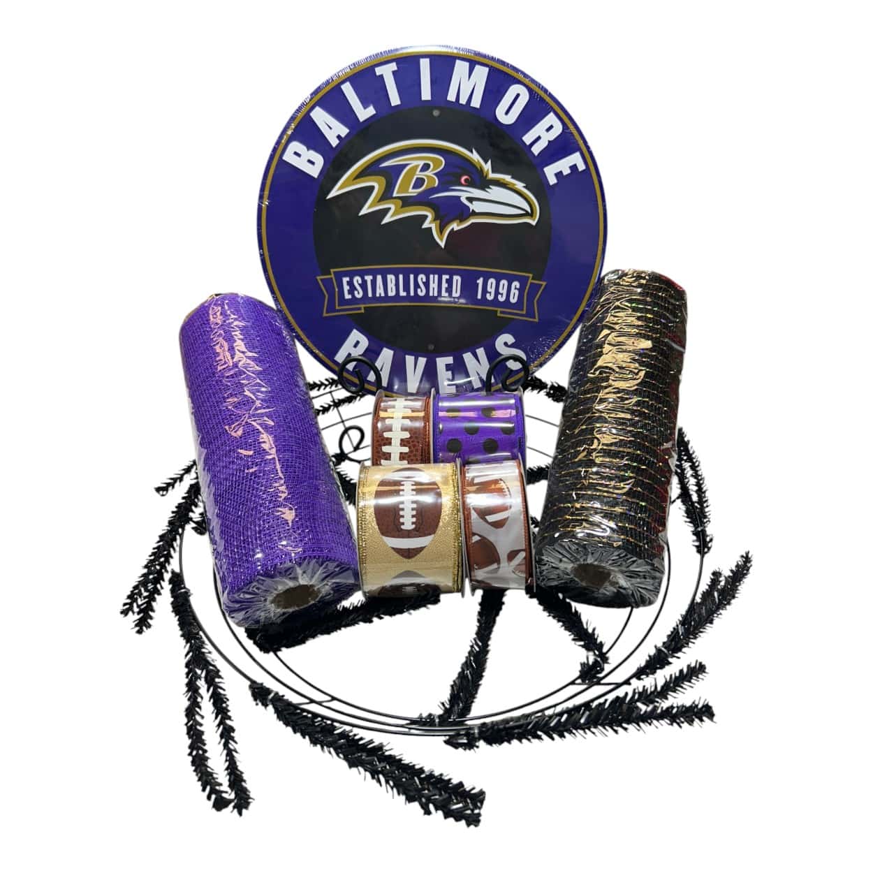 Baltimore Ravens Wreath Kit