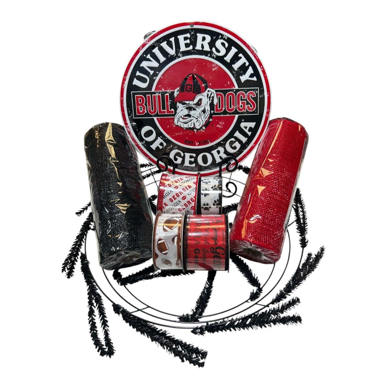 Georgia Bulldogs Wreath Kit