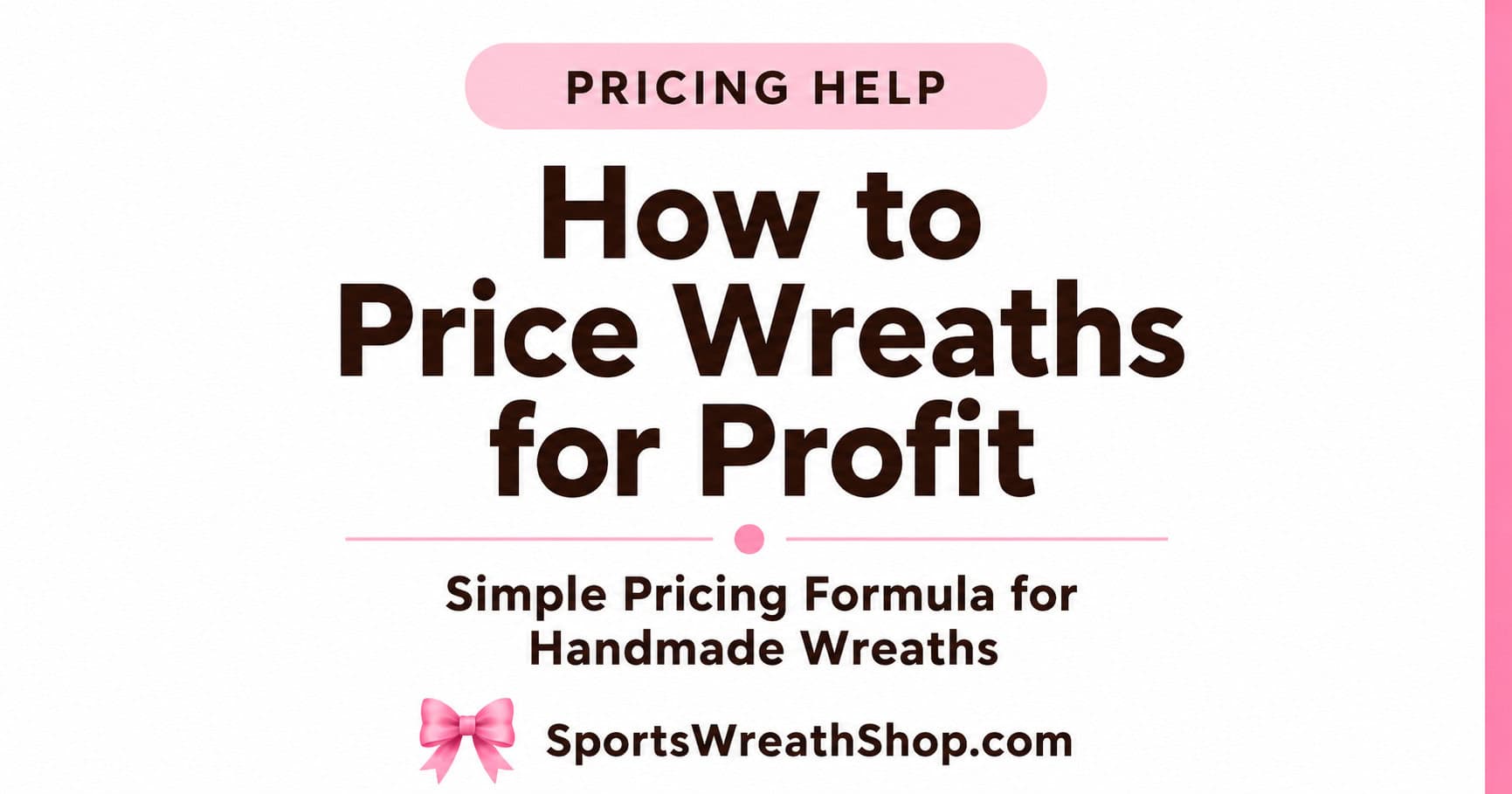 How to price wreaths for profit