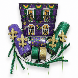 Mardi Gras Wreath Kit