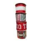 Red Grey Football Ribbon Bundle