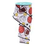2.5" Sports Balls Ribbon - 10 yards
