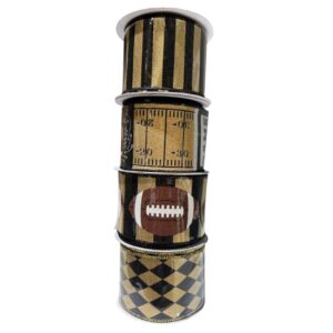 2.5" New Orleans Saints Ribbon Bundle - Wired