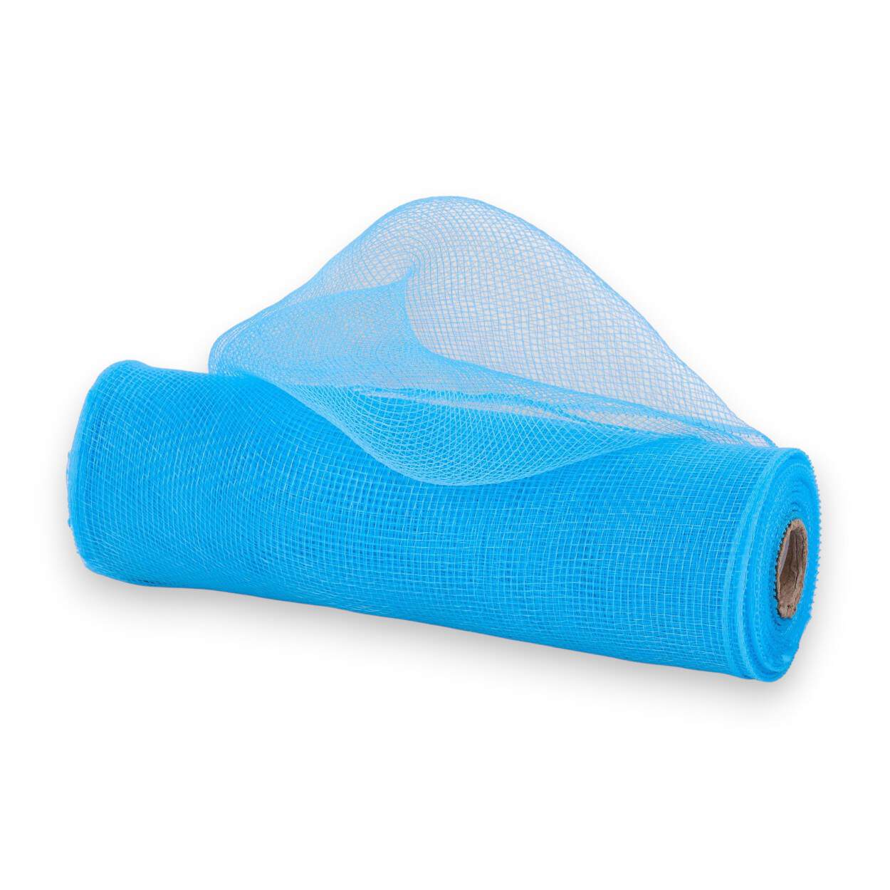 10" Neon Turquoise Deco Mesh