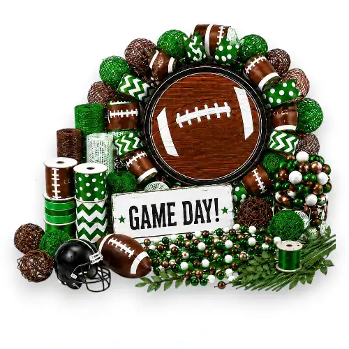 Football wreath supplies