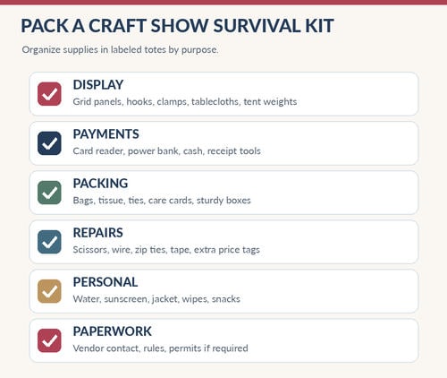 How to Prepare for a Craft Show as a Wreath Seller