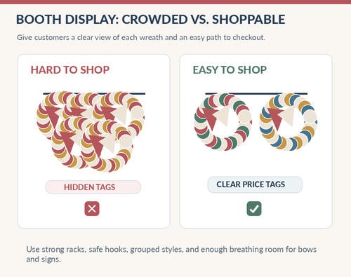 Craft Show Mistakes Wreath Sellers Should Avoid
