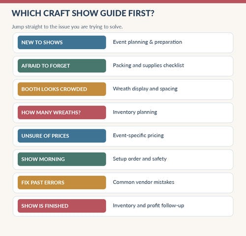 Craft Show Guide For Wreath Sellers: Complete Series Craft Show Guide For Wreath Sellers: Complete Series