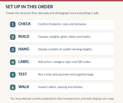 Craft Show Setup Checklist For Wreath Sellers Craft Show Setup Checklist For Wreath Sellers