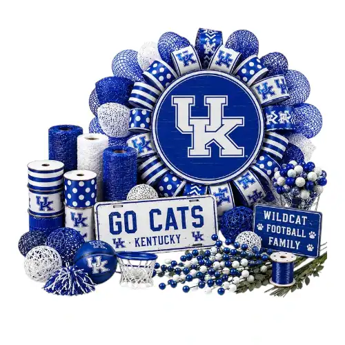 Kentucky Wildcats wreath supplies