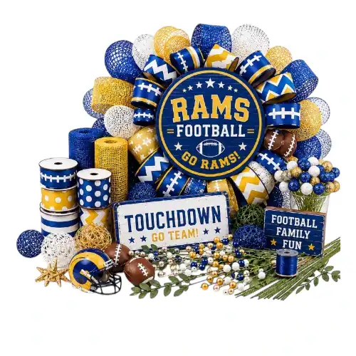 Los Angeles Rams wreath supplies