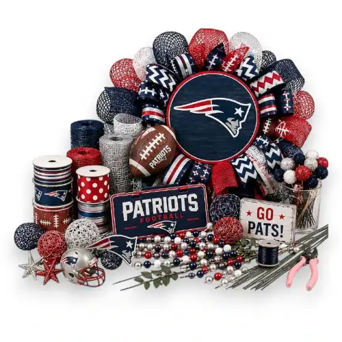 New England Patriots wreath supplies