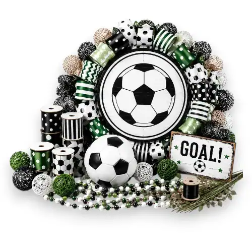 Soccer wreath supplies