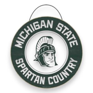 Michigan State Spartan Country Wood Sign