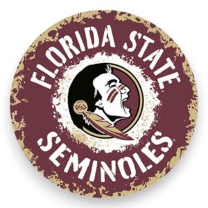 Florida State Splatter Metal Sign