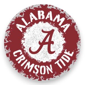 Alabama Splatter Metal Sign