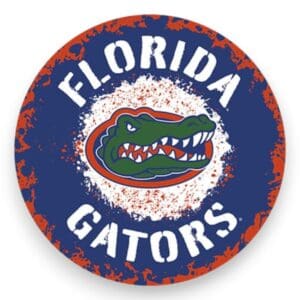Florida Gators Splatter Metal Sign