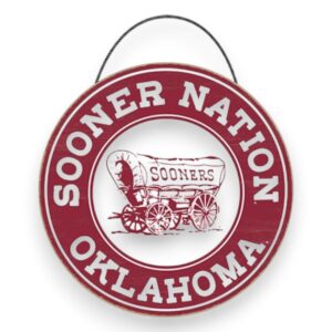 Oklahoma Sooner Nation Wood Sign