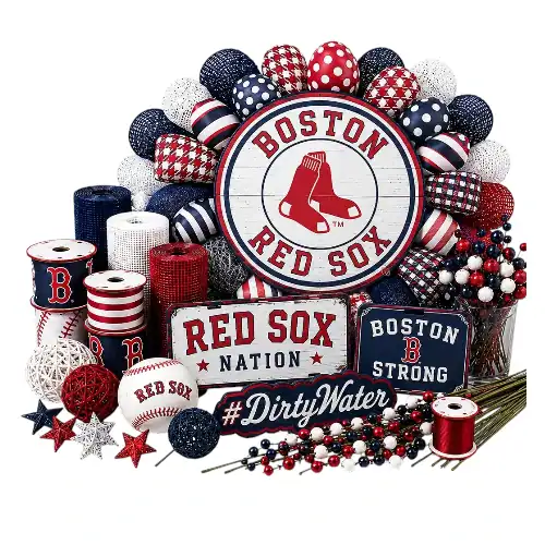Boston Red Sox Wreath Supplies
