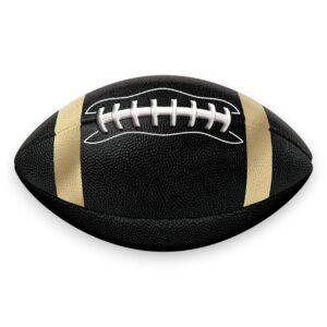 Black Gold Metal Football Sign