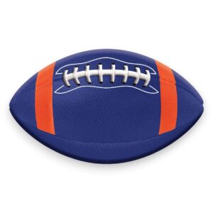 Blue Orange Metal Football Sign