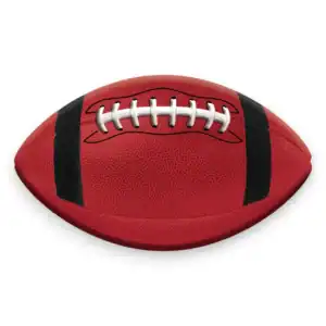 Red Black Metal Football Sign