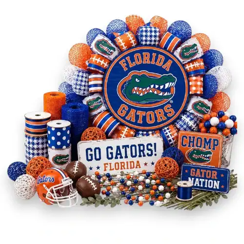Florida Gators wreath supplies