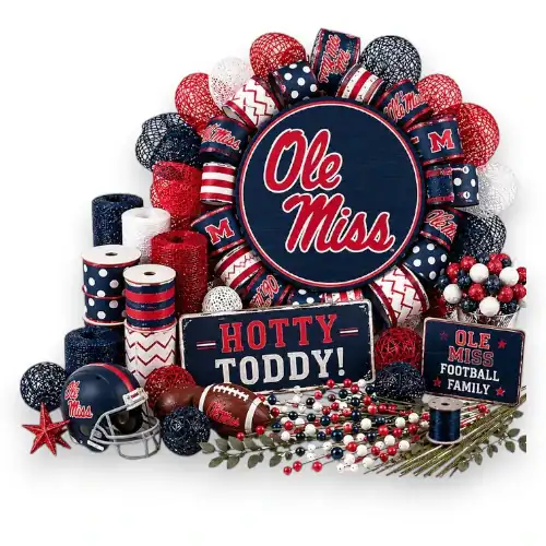Ole Miss Rebels wreath supplies
