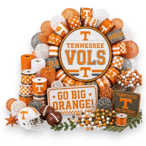 Tennessee Volunteers wreath supplies
