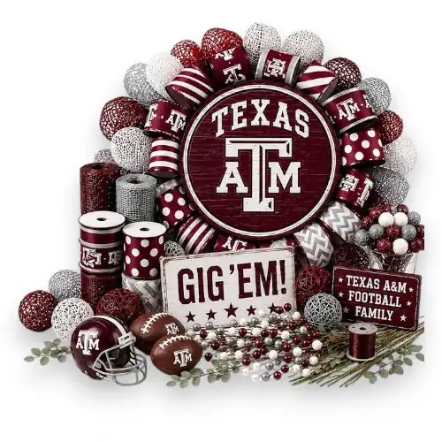 Texas A&M Aggies wreath supplies