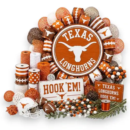 Texas Longhorns wreath supplies