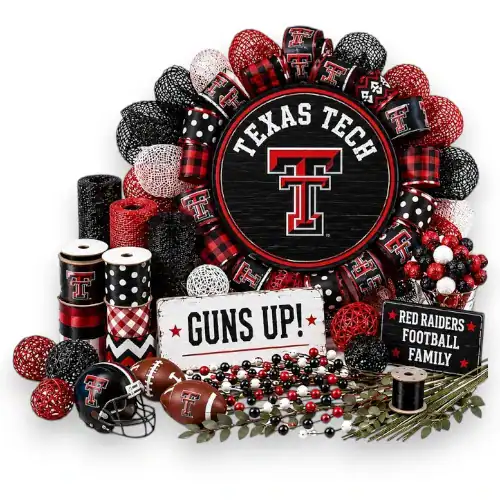 Texas Tech Red Raiders wreath supplies