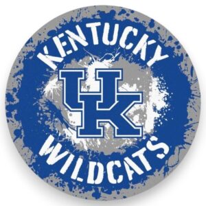 Kentucky Wildcats Splatter Metal Sign