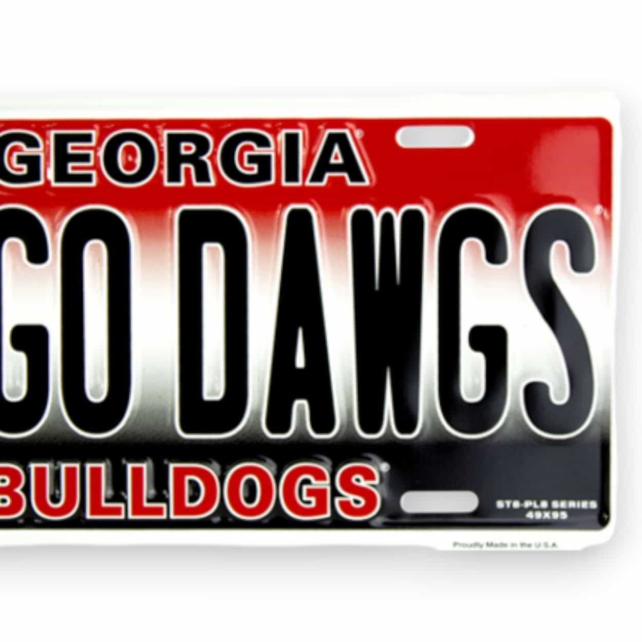 Go Dawgs License Plate