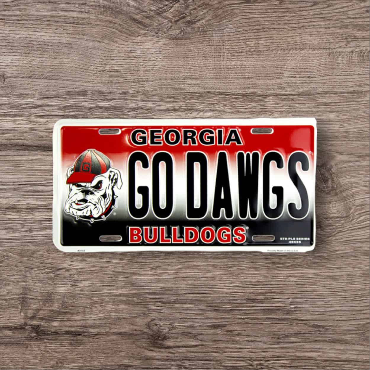 Go Dawgs License Plate