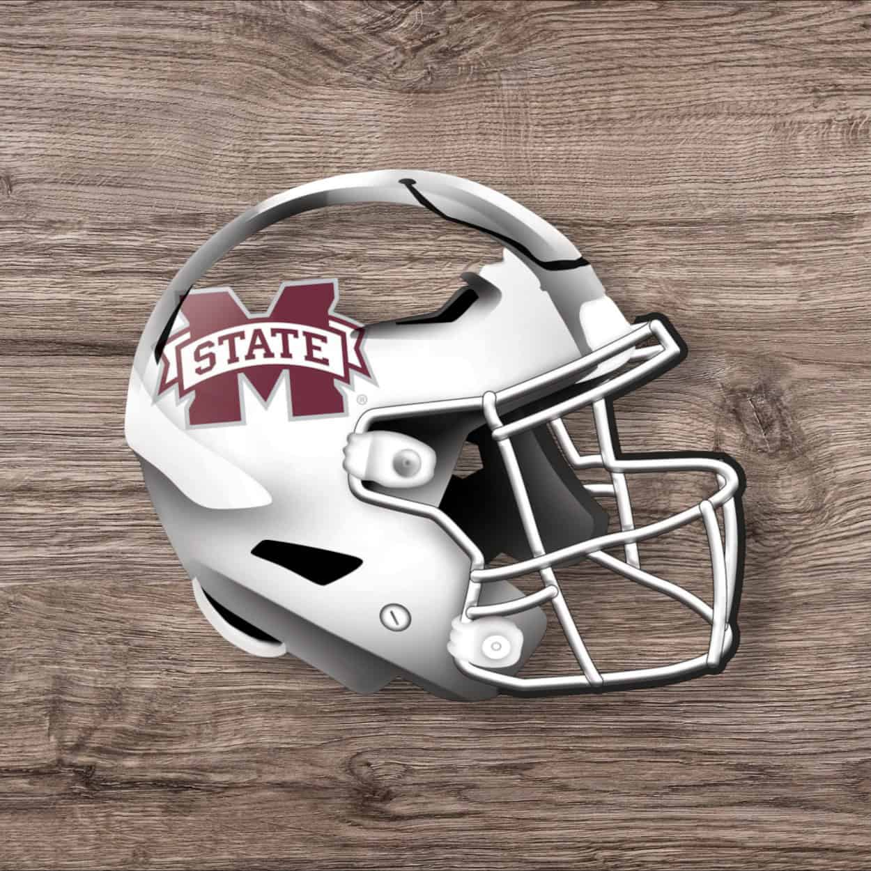 Mississippi State Football Helmet Sign