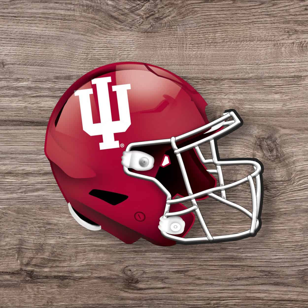 Indiana Hoosiers Football Helmet Sign