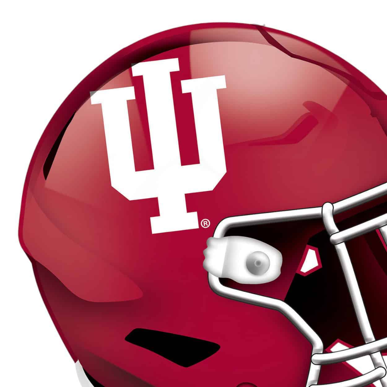 Indiana Hoosiers Football Helmet Sign