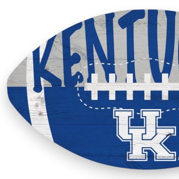 Kentucky Wildcats Color Football Sign