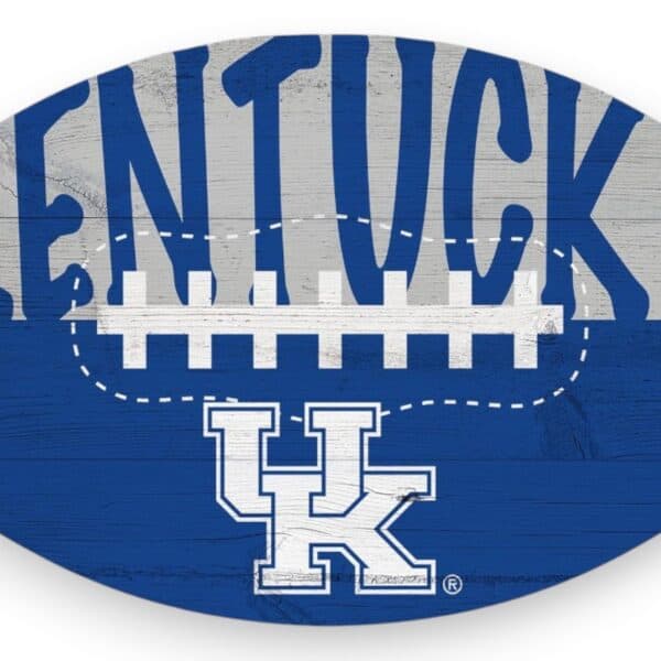 Kentucky Wildcats Color Football Sign