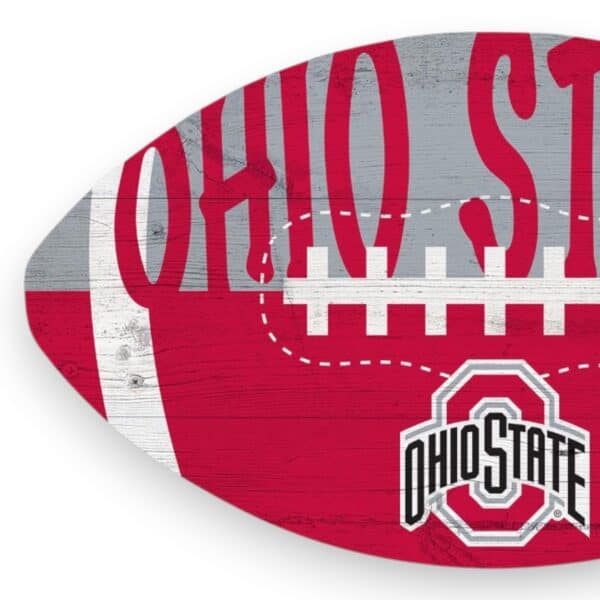 Ohio State Color Football Sign