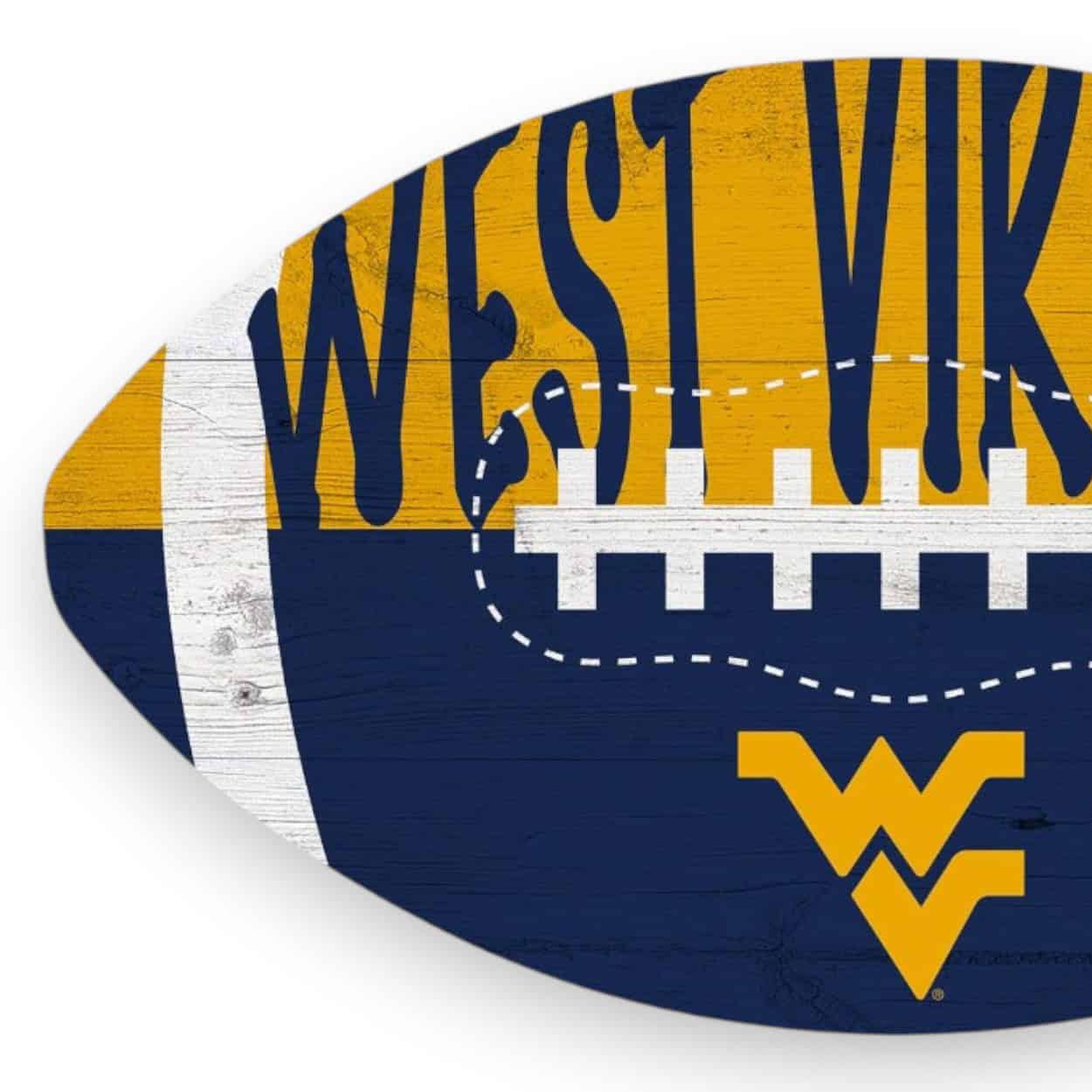 West Virginia Color Football Sign