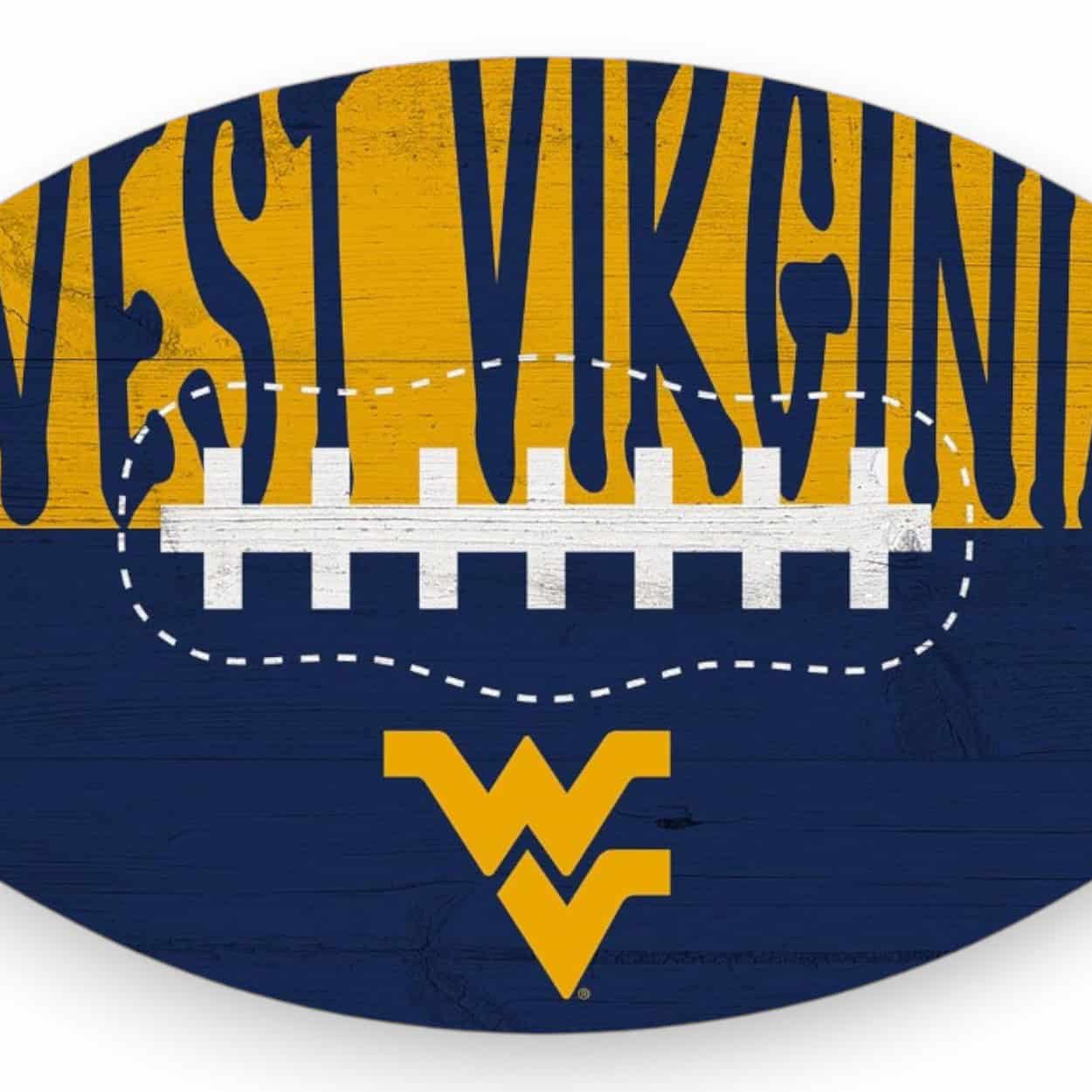 West Virginia Color Football Sign