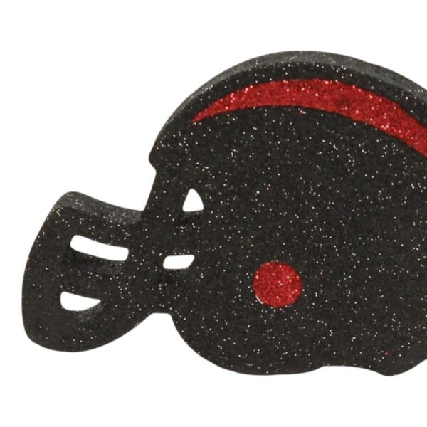 Black Red Flat
  Football Helmet Ornament
