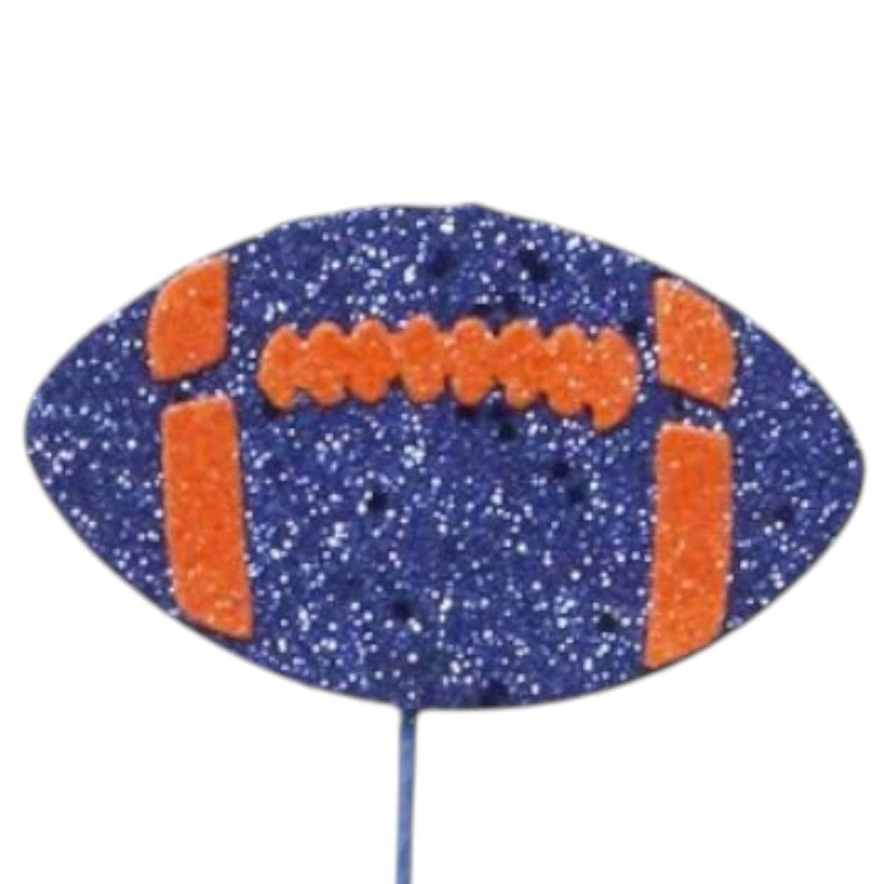 Blue Orange Football Spray