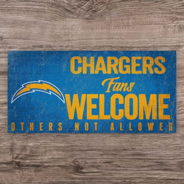 Los Angeles Chargers Fans Welcome Sign