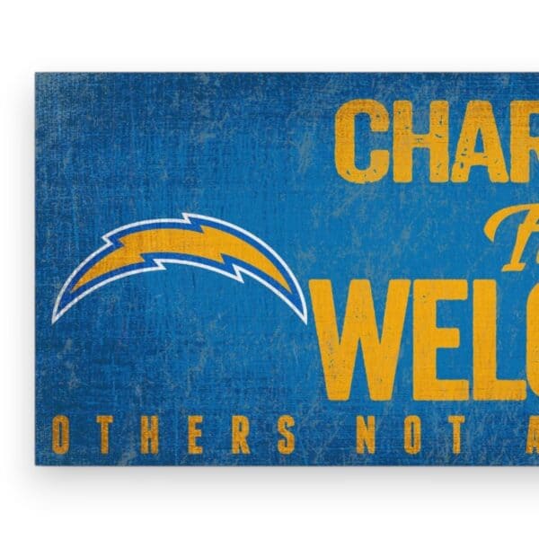 Los Angeles Chargers Fans Welcome Sign