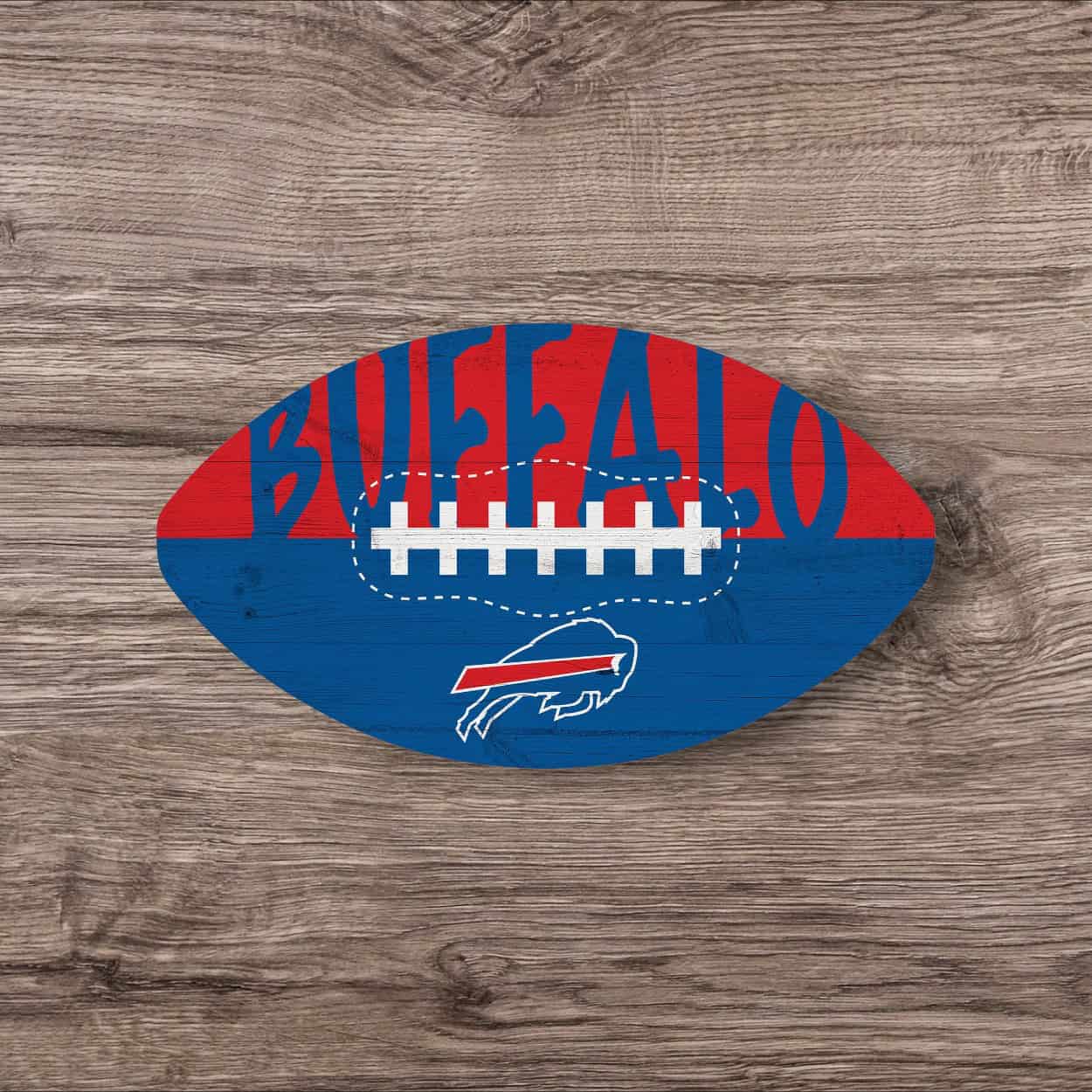 Buffalo Bills Color Football Sign