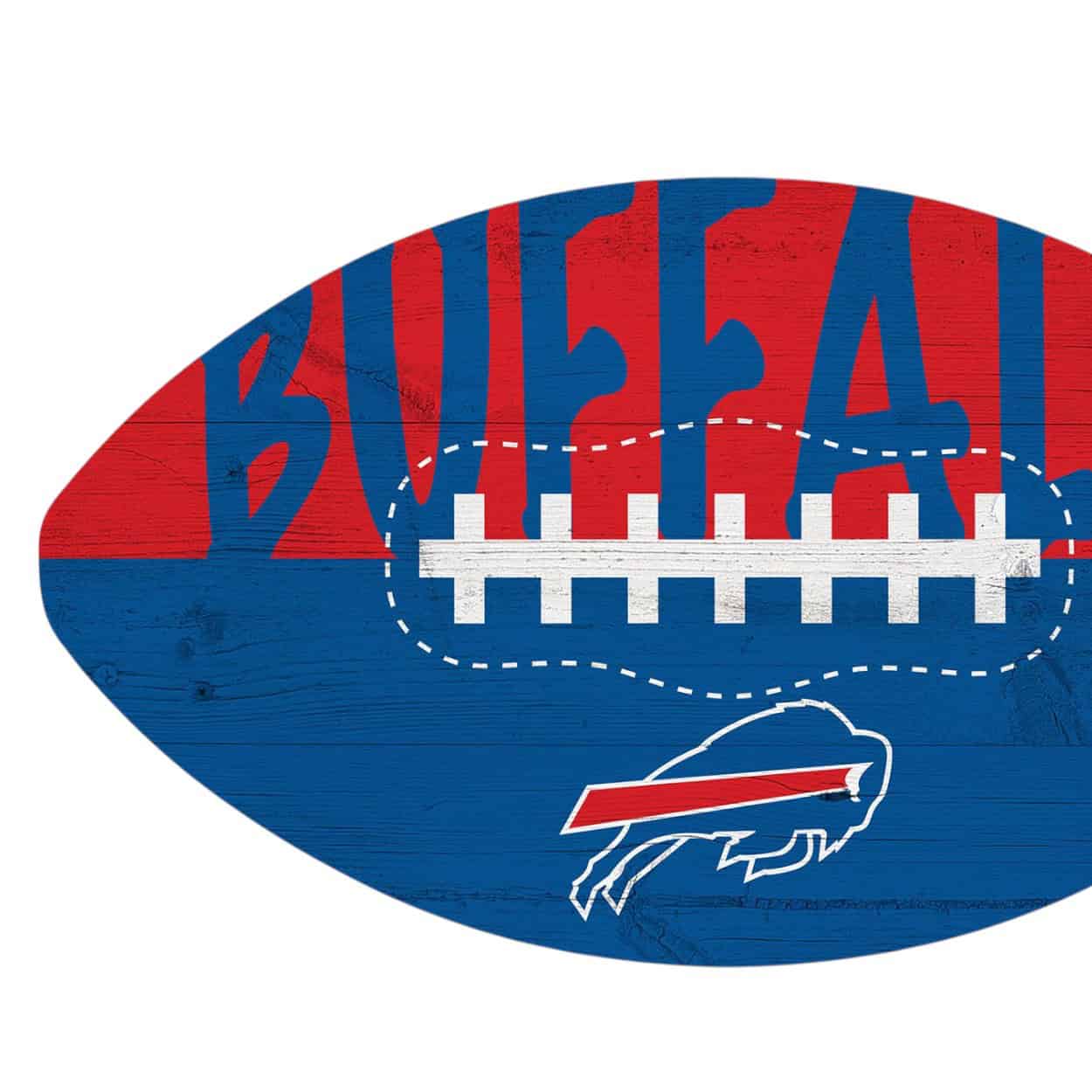 Buffalo Bills Color Football Sign